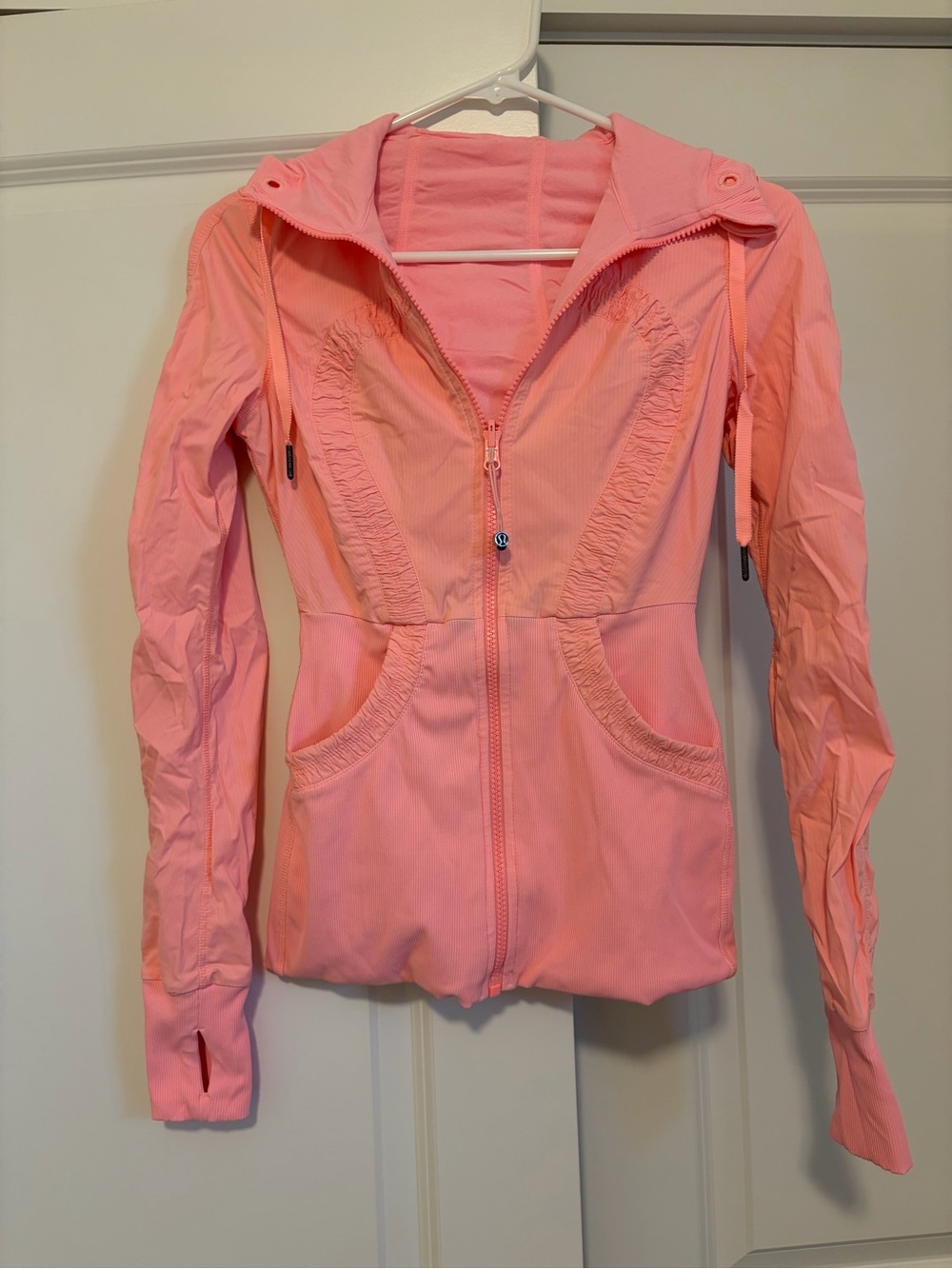 lululemon athletica Pink Zip-Up Hooded Active Jacket